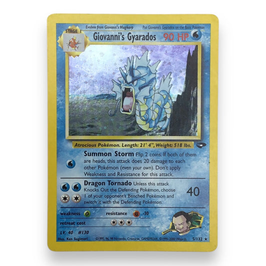 Giovanni's Gyarados (5/132) - Pokémon Holo Trading Card