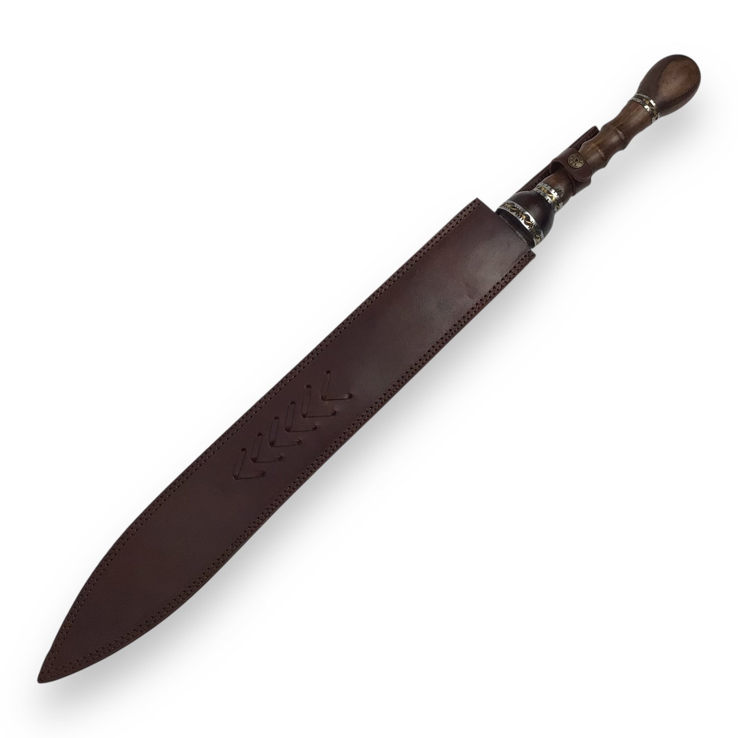 Gladiator-Style Sword - Elbaorate Hilt Design & Tempered Damascus Steel w/ Sheath