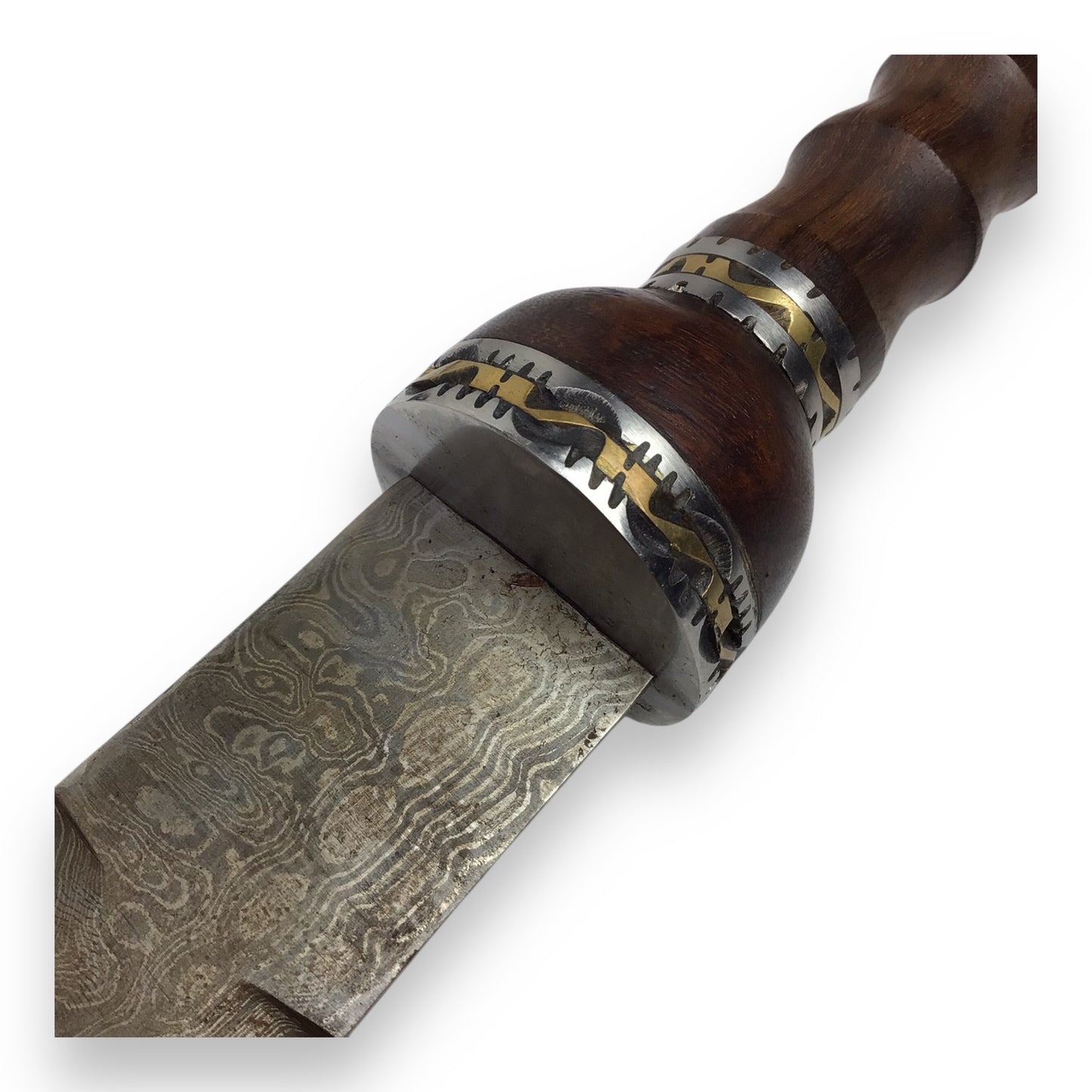 Gladiator-Style Sword - Elbaorate Hilt Design & Tempered Damascus Steel w/ Sheath