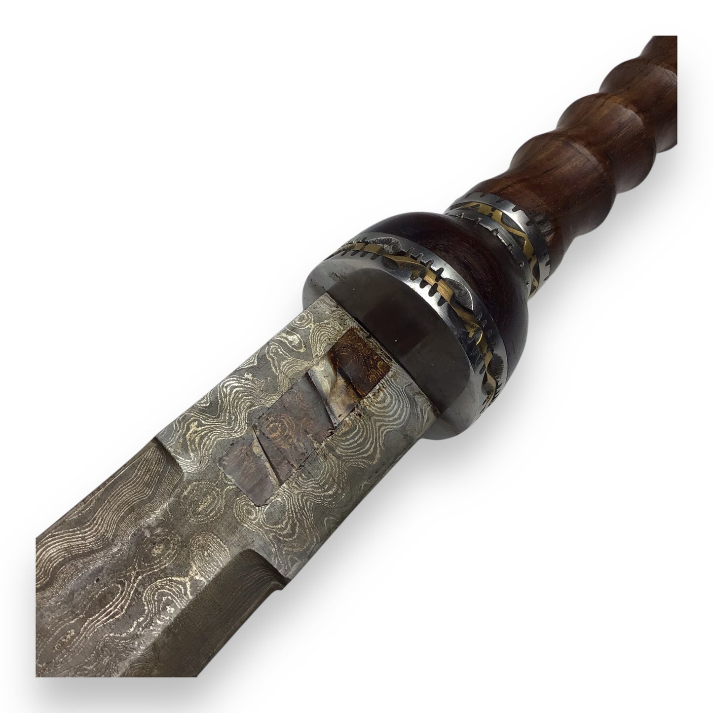 Gladiator-Style Sword - Elbaorate Hilt Design & Tempered Damascus Steel w/ Sheath
