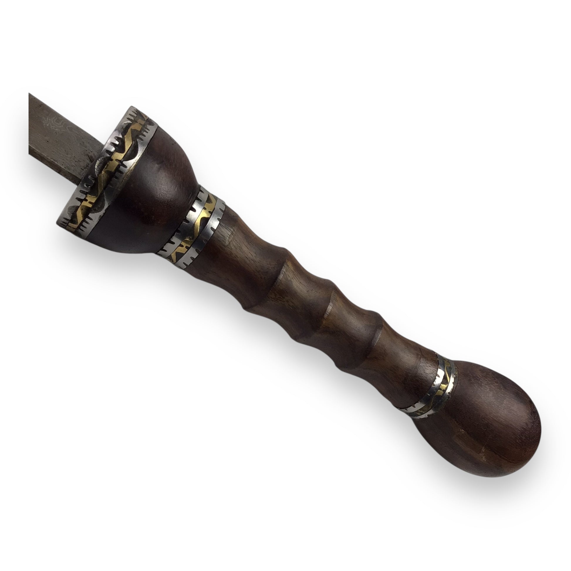 Gladiator-Style Sword - Elbaorate Hilt Design & Tempered Damascus Steel w/ Sheath