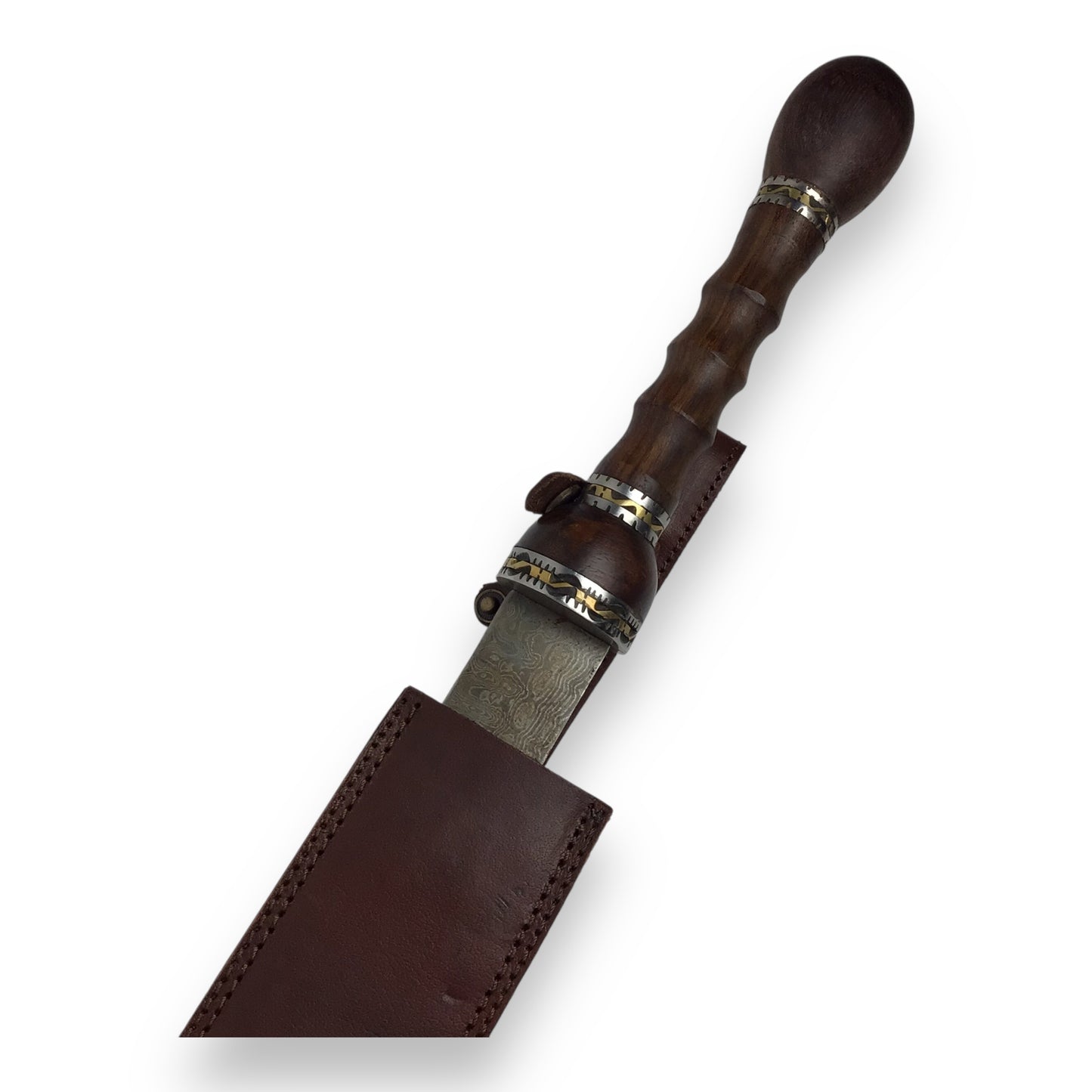 Gladiator-Style Sword - Elbaorate Hilt Design & Tempered Damascus Steel w/ Sheath