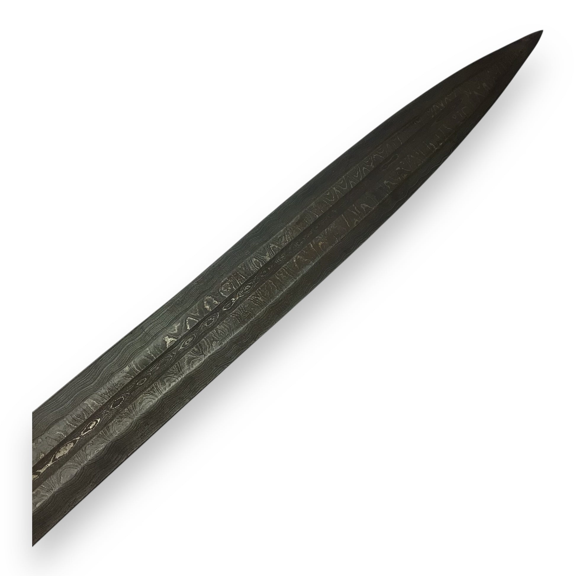 Gladiator-Style Sword - Hand-Forged Tempered Damascus Steel with Sheath