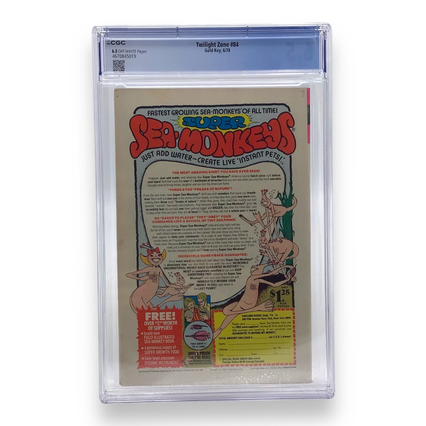 Gold Key The Twilight Zone #84 - CGC Graded 6.5