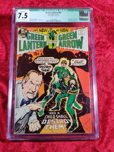 Green Lantern #83 w/ Green Arrow DC CGC 7.5 1971