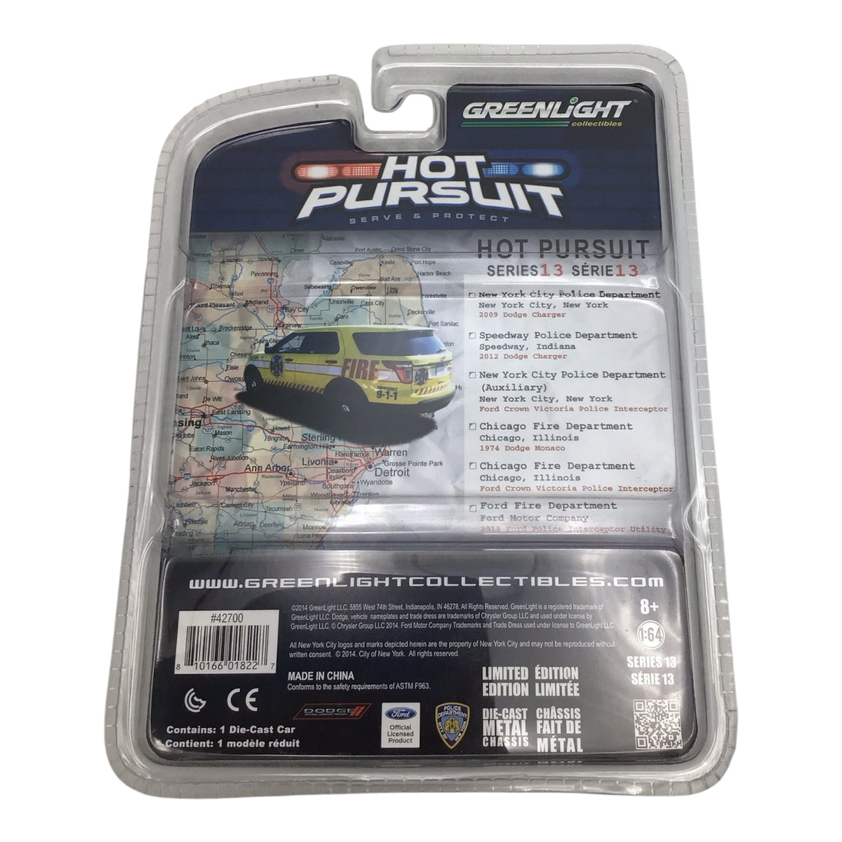 Greenlight Collectibles Hot Pursuit - 2013 Ford Police Interceptor Utility