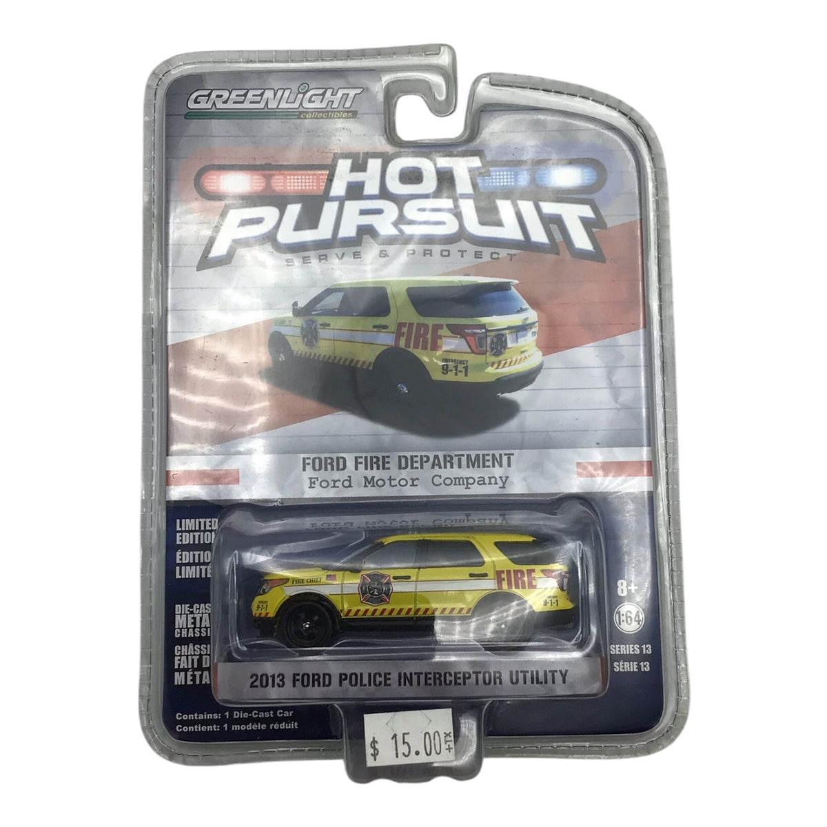 Greenlight Collectibles Hot Pursuit - 2013 Ford Police Interceptor Utility