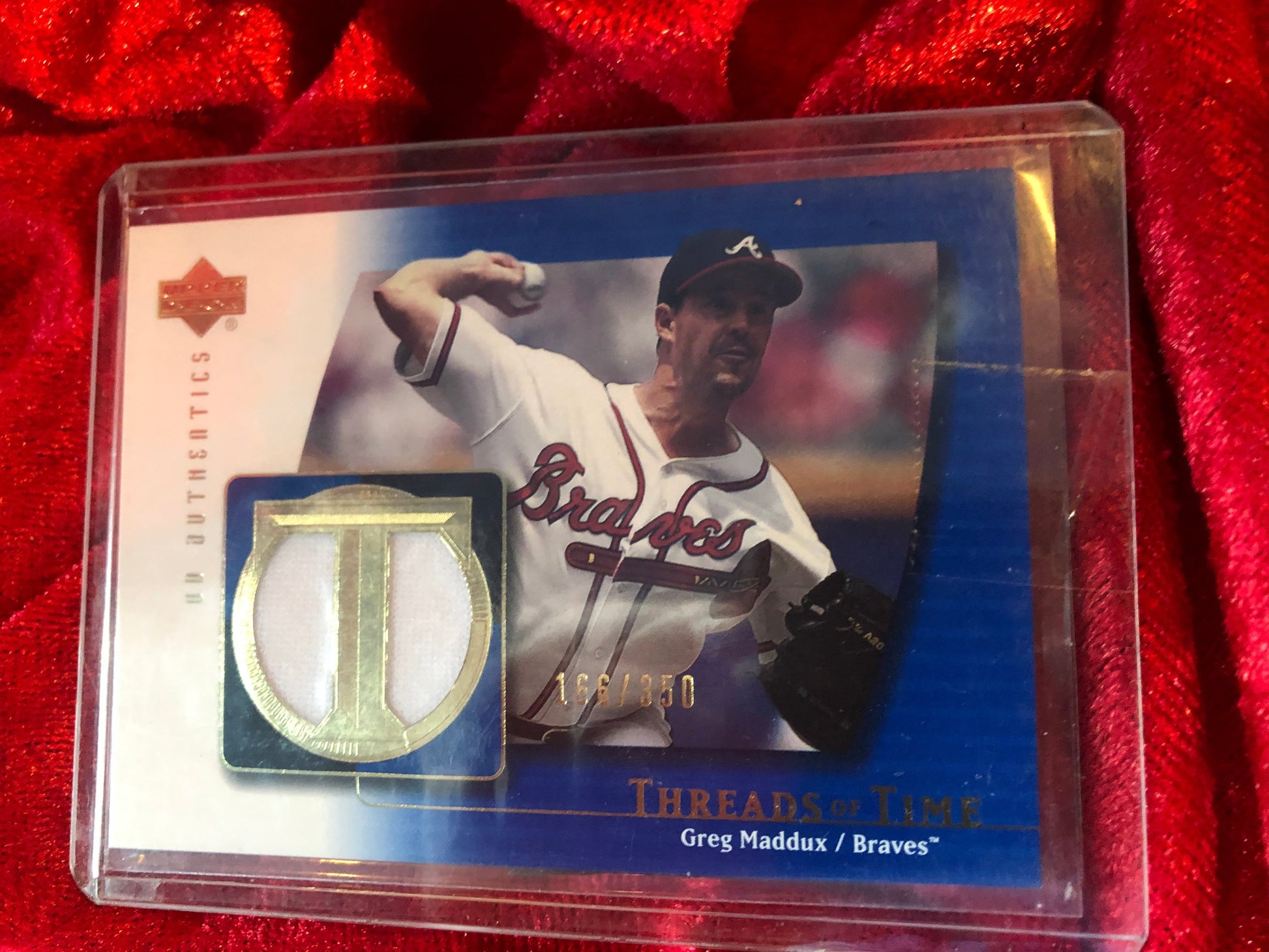 Greg Maddux Braves Autographed Certified Authentic PSA/DNA Baseball Shadowbox