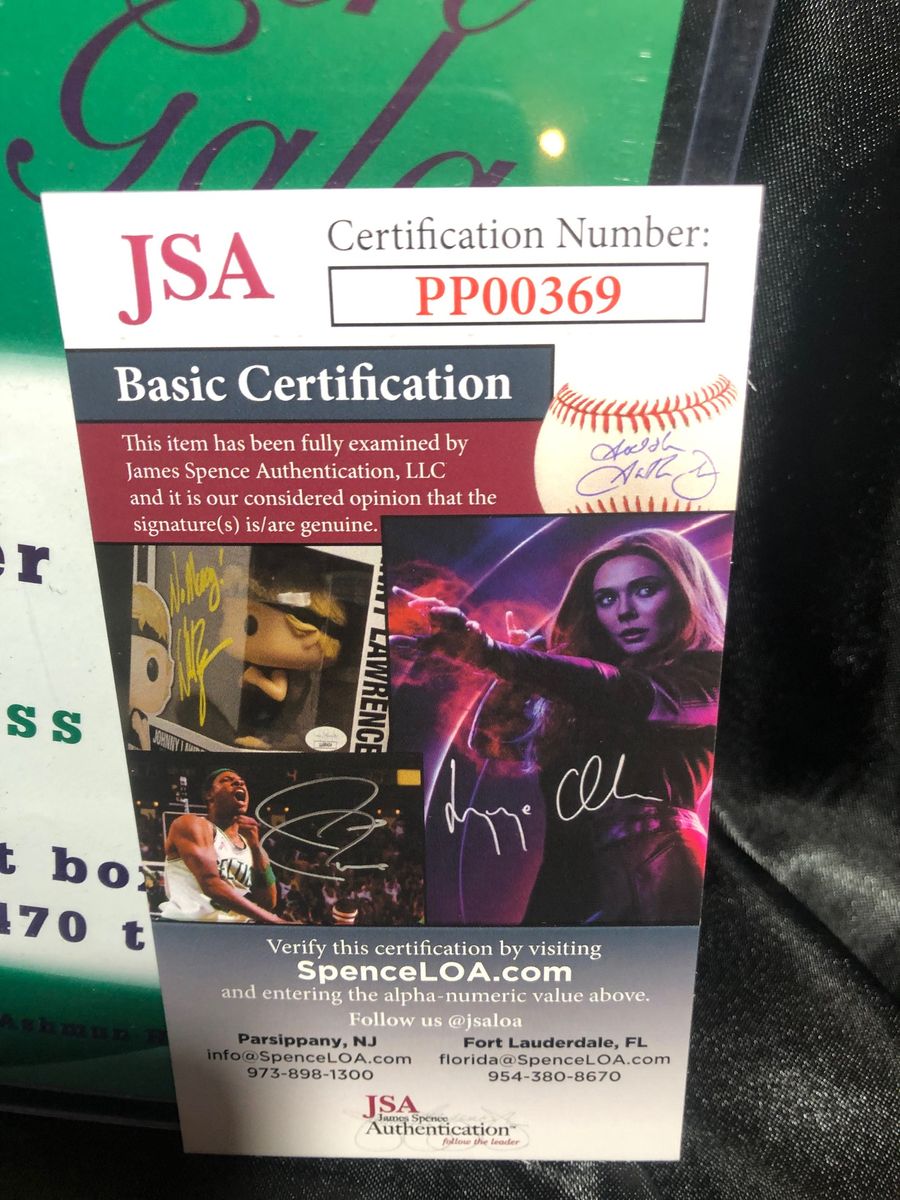 Gregory Hines autograph w/ JSA Certification