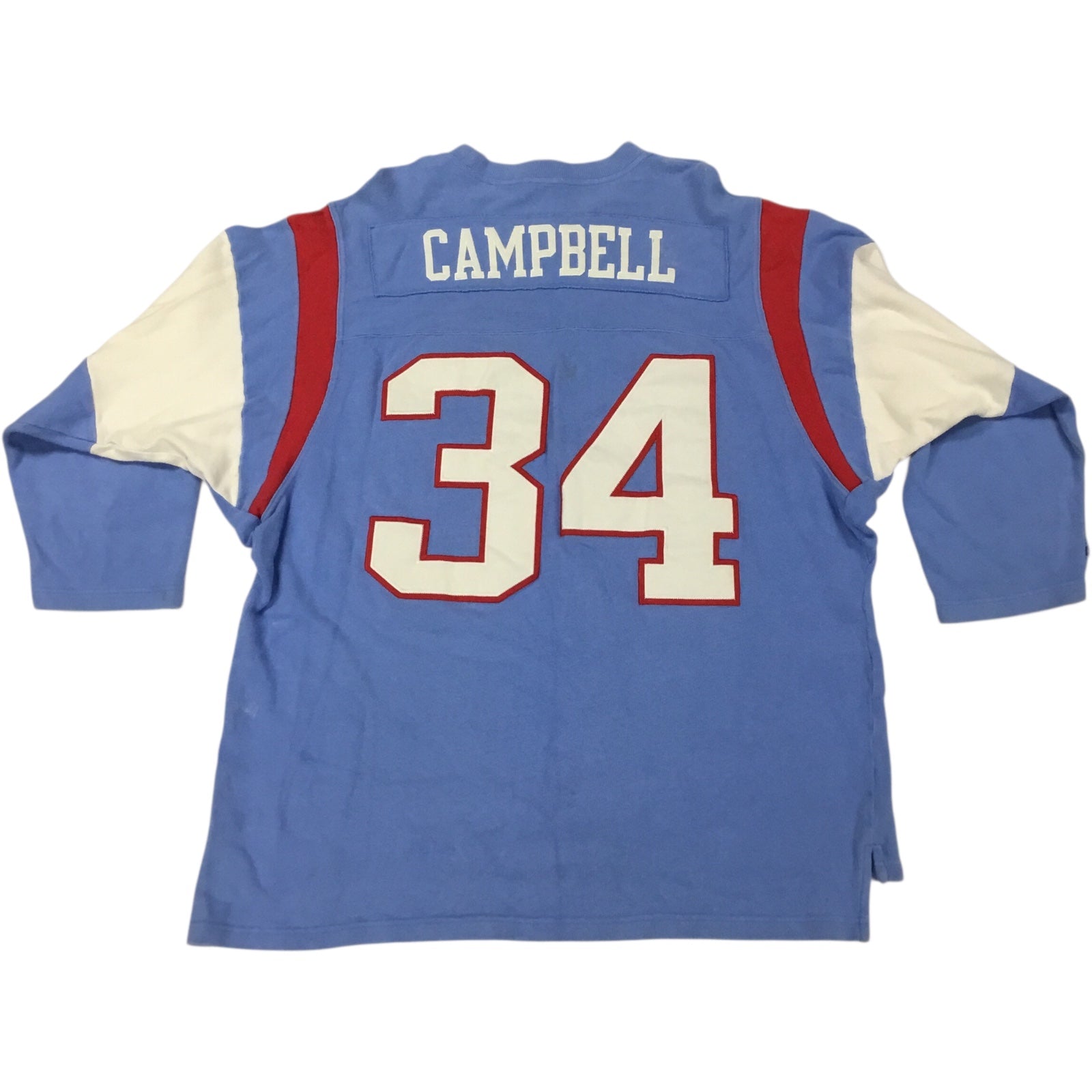Gridiron Classics Reebok NFL Throwback Sweater Jersey – Earl Campbell Houston Oilers