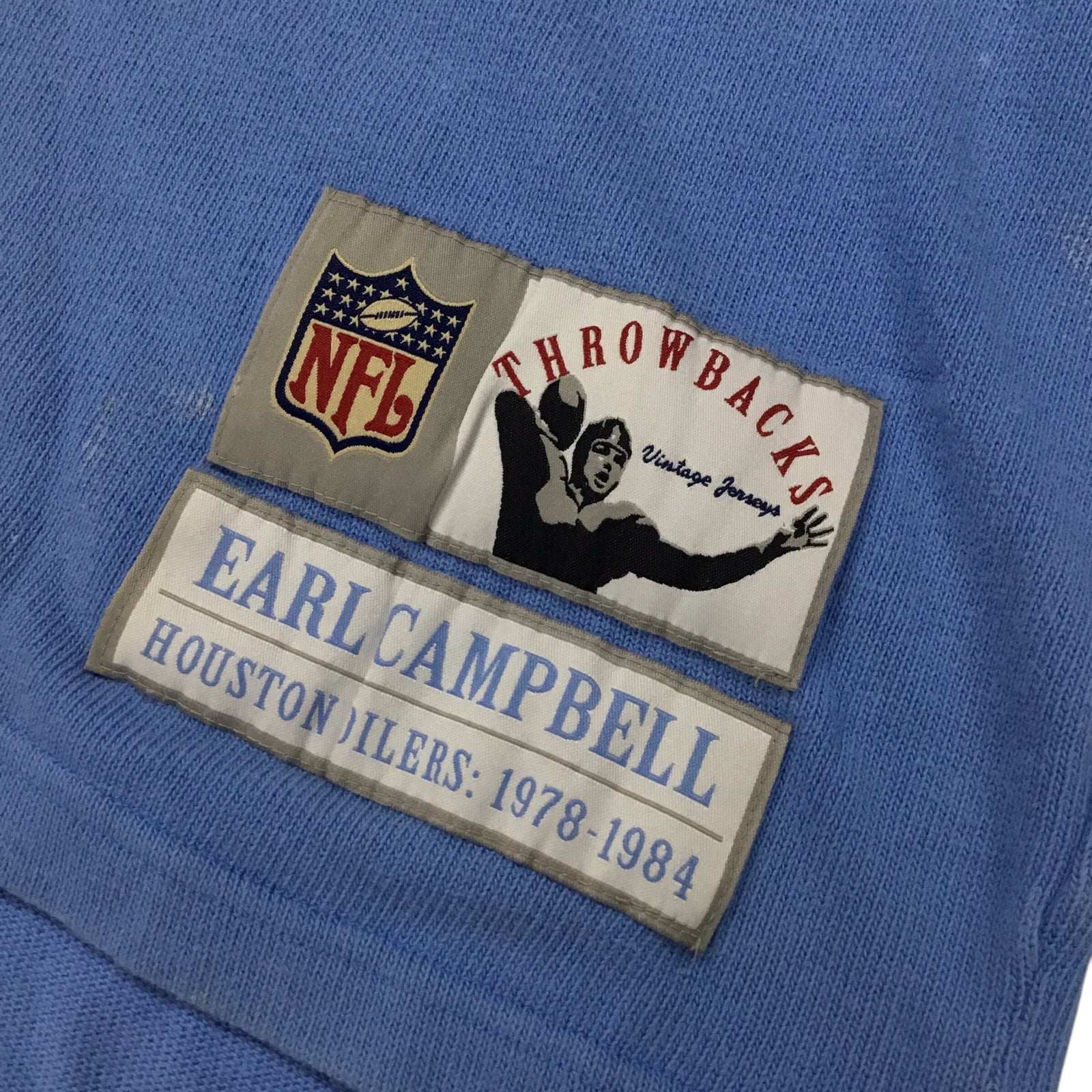 Gridiron Classics Reebok NFL Throwback Sweater Jersey – Earl Campbell Houston Oilers