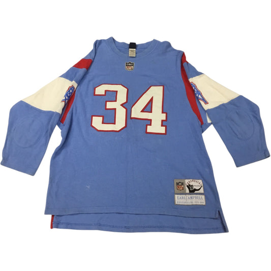 Gridiron Classics Reebok NFL Throwback Sweater Jersey – Earl Campbell Houston Oilers