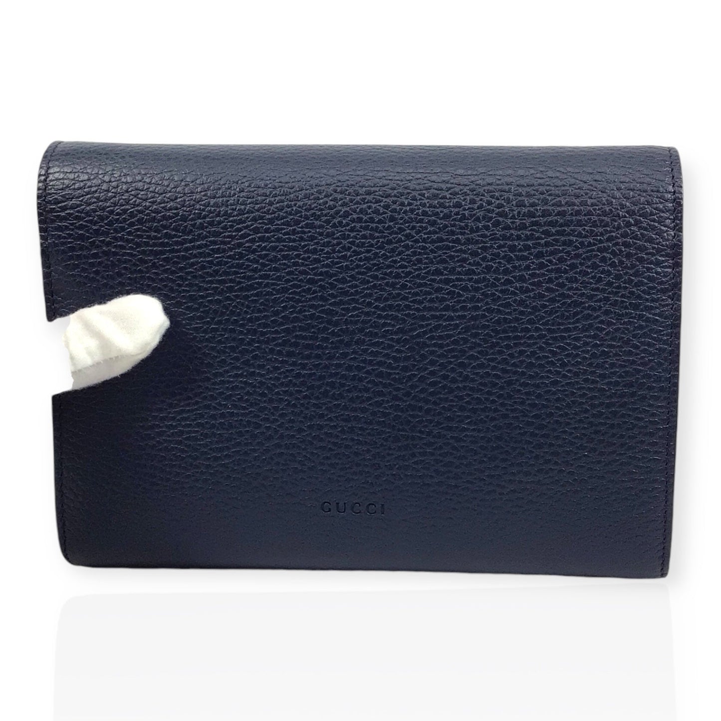 Gucci Dionysus WOC - Navy Calfskin Leather & Crystal Horseshoe Closure