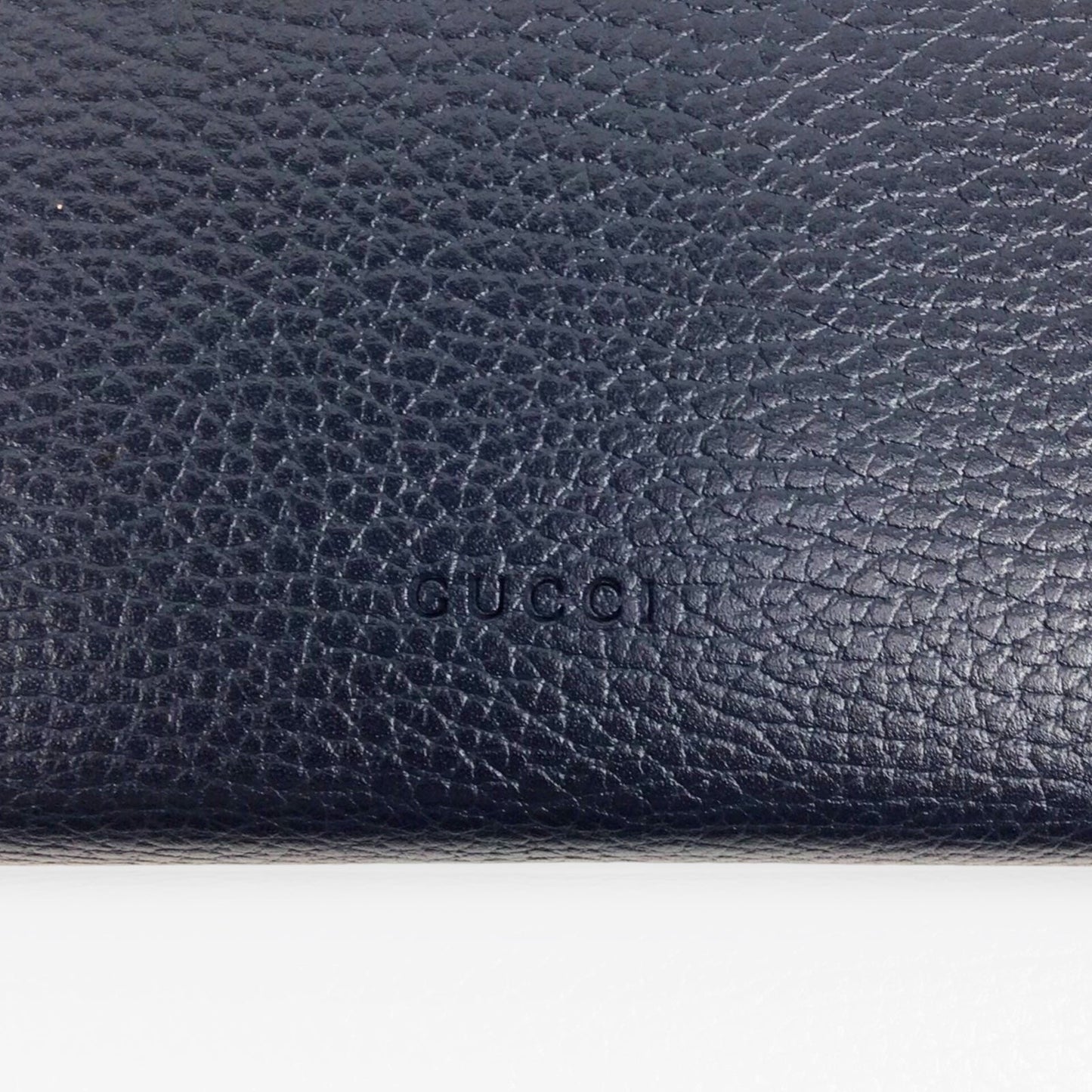 Gucci Dionysus WOC - Navy Calfskin Leather & Crystal Horseshoe Closure