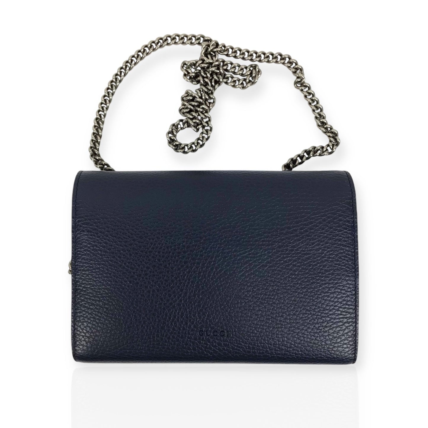 Gucci Dionysus WOC - Navy Calfskin Leather & Crystal Horseshoe Closure