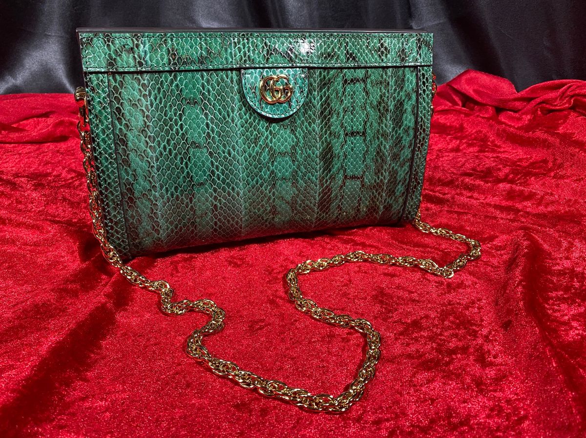 Gucci green snake bag sale