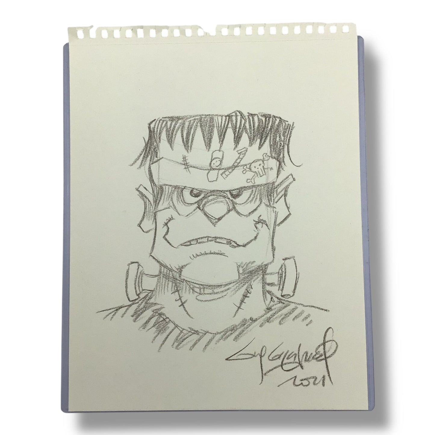 Guy Gilchrist Hand Sketched Card "Frakenstein" Original Art 1/1