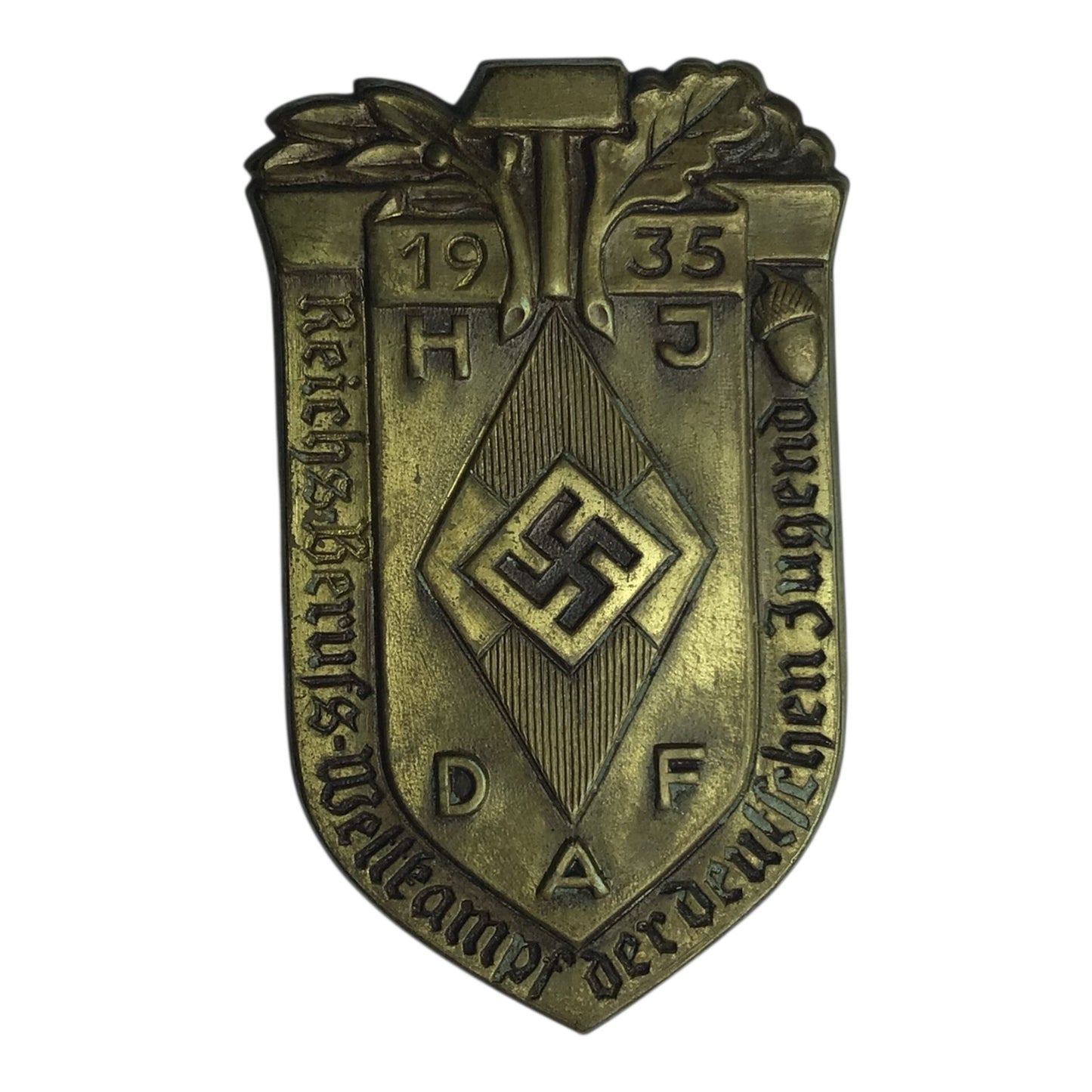 HJ/DAF Joint Reichs Occupational Skills Competition 1935 Badge