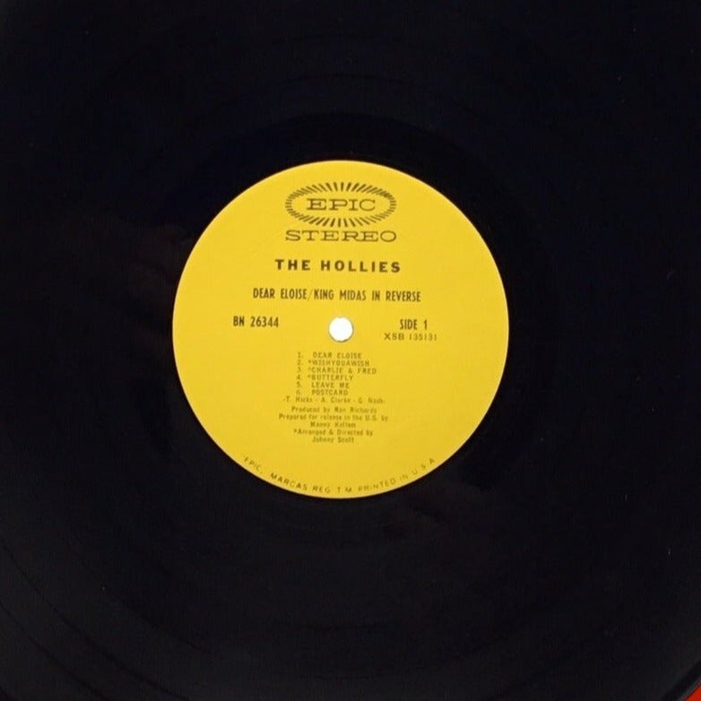 HOLLIES~DEAR ELOISE/KING MIDAS ORIGINAL 1967 EPIC Stereo