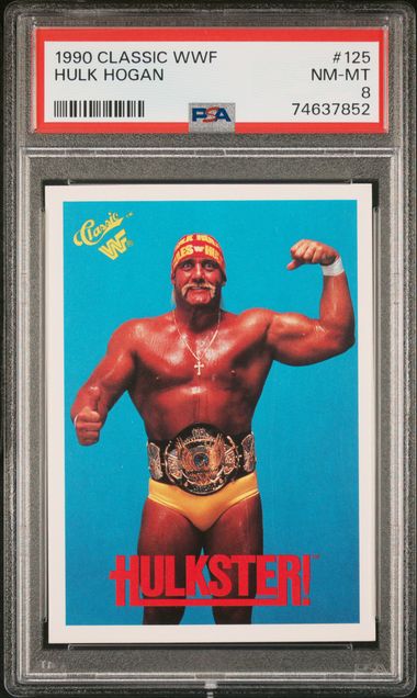 HULK HOGAN - 1990 WWF - #125 TITANSPORTS WRESTLING - PSA NM-MT 8