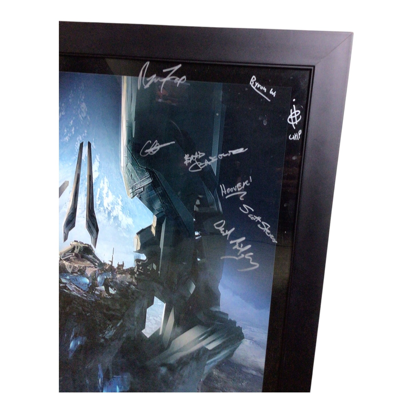 Halo: The Master Chief Collection: Zenith Dev Team Signed Poster (Framed)