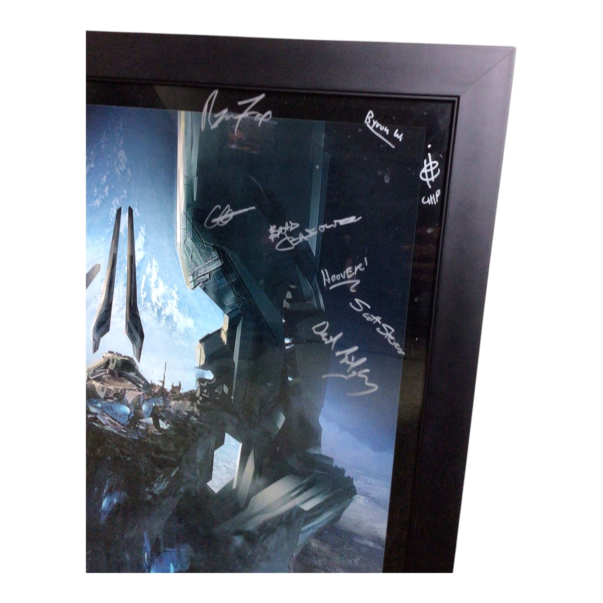 Halo: The Master Chief Collection: Zenith Dev Team Signed Poster (Framed)