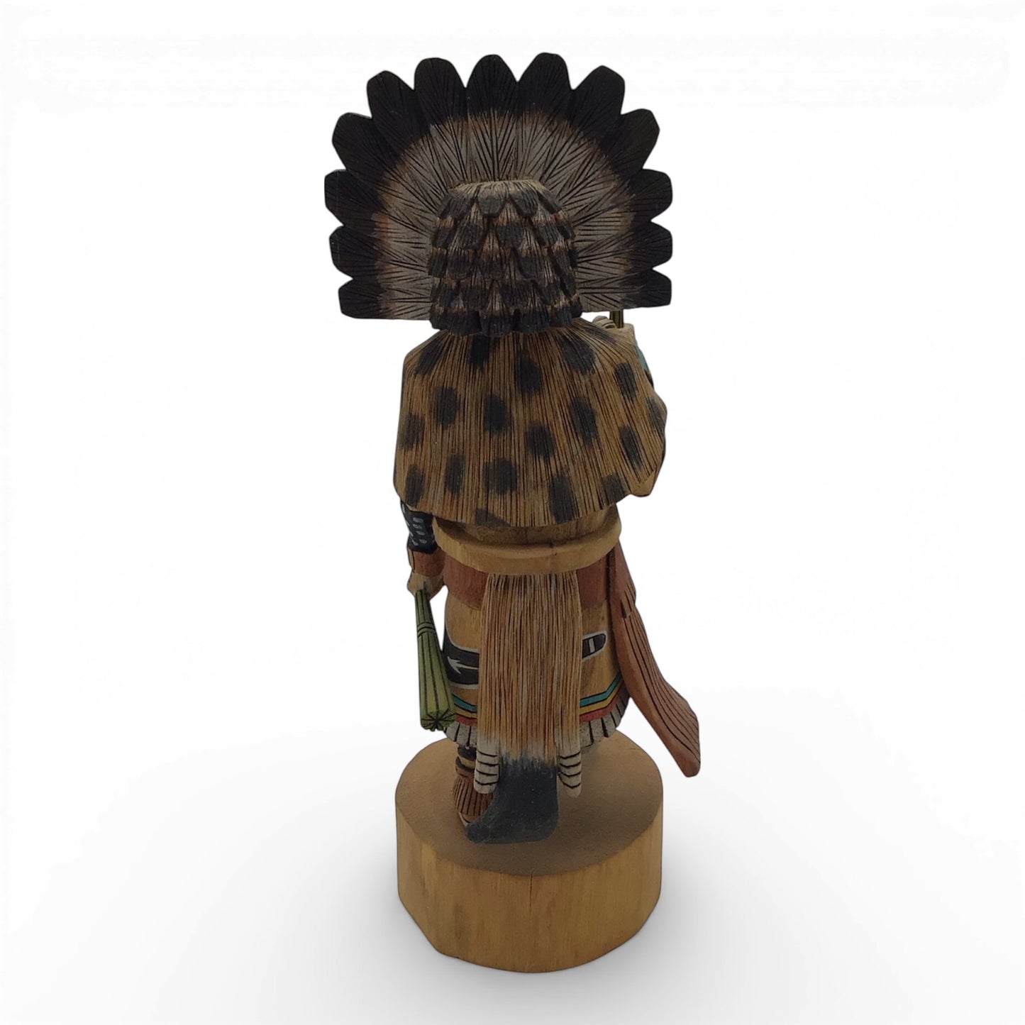 Handmade Native American Statue - Broad Face