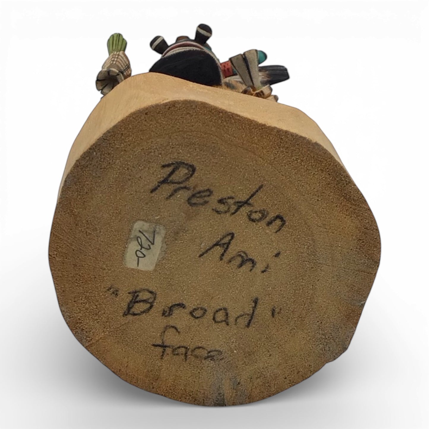 Handmade Native American Statue - Broad Face