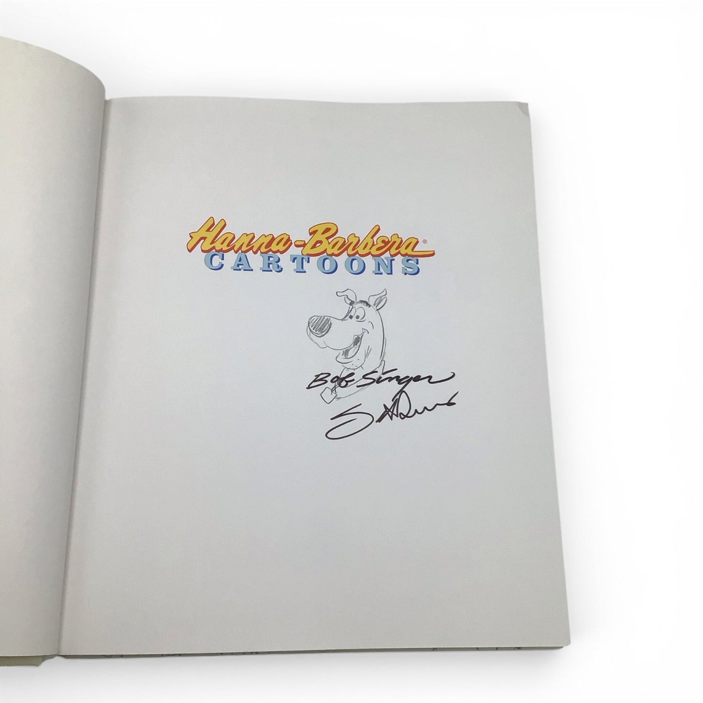 Hanna-Barbera Cartoons Signed Hardcover w/ Signed Cards