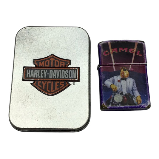Harley-Davidson Motorcycles Camel Cigarettes Zippo Lighter