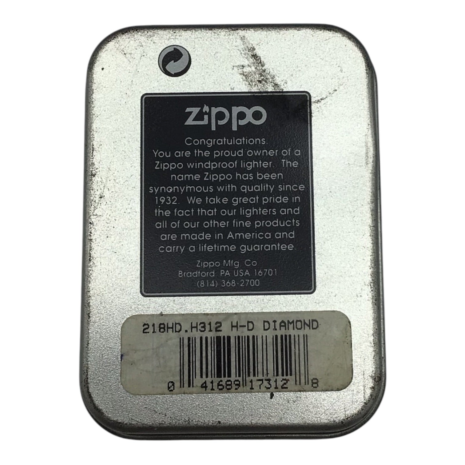 Harley-Davidson Motorcycles Engraved Zippo Lighter