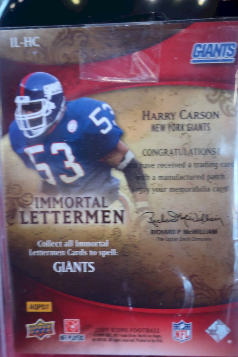 Harry Carson New York Giants Jersey – Classic Authentics