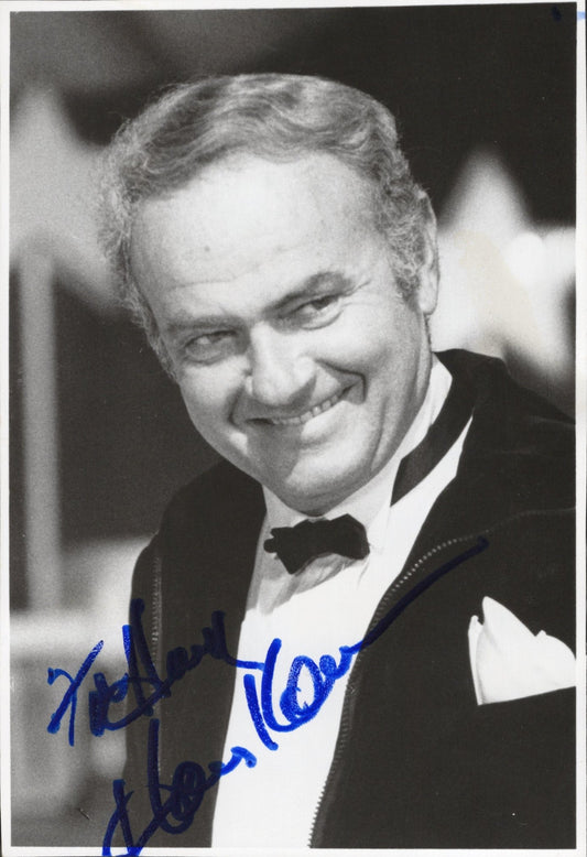 Harvey Korman Signed Photo B&W 4.75x6.75 Personalized "To Hank"