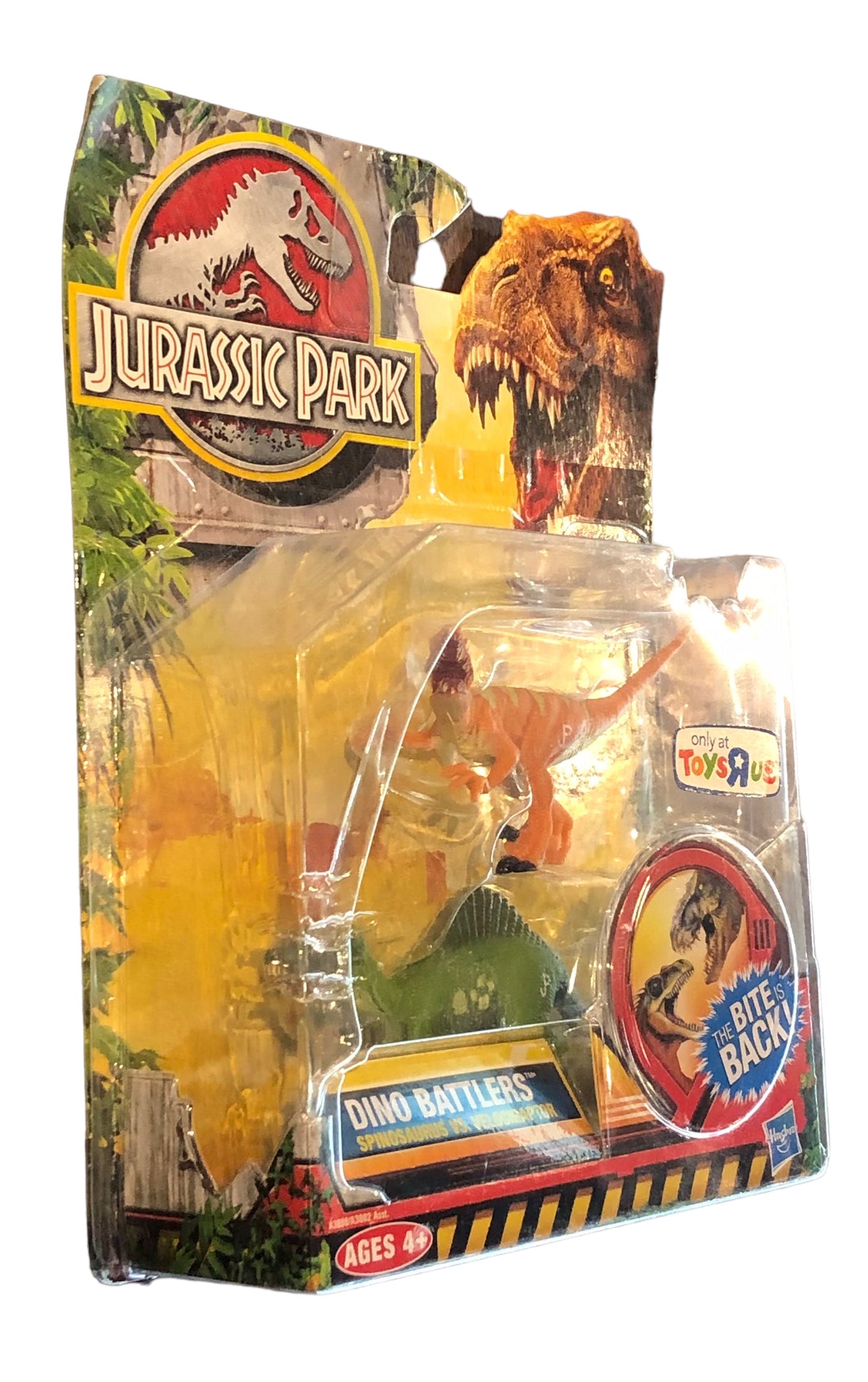 Hasbro 2012 Jurassic Park Dino Battlers Spinosaurus vs Velociraptor Action Figures