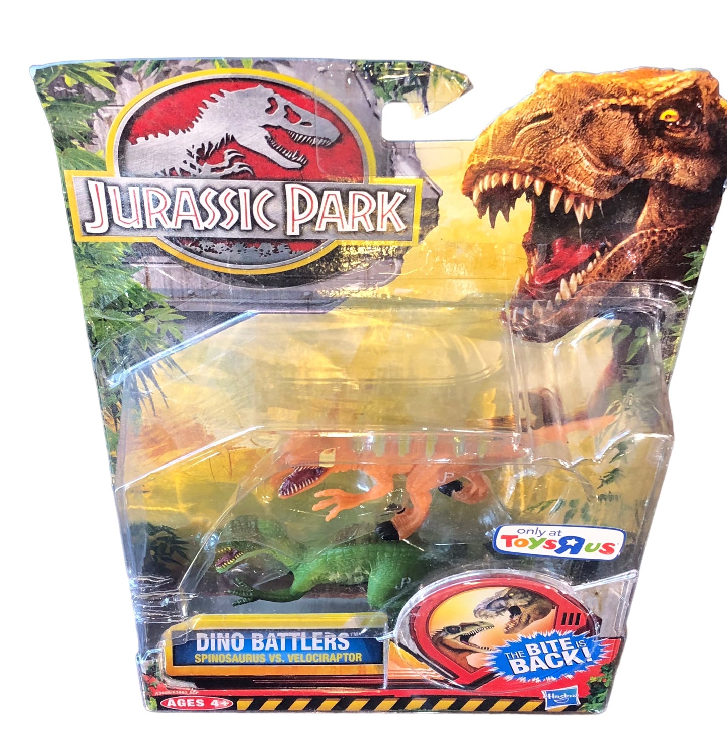 Hasbro 2012 Jurassic Park Dino Battlers Spinosaurus vs Velociraptor Action Figures