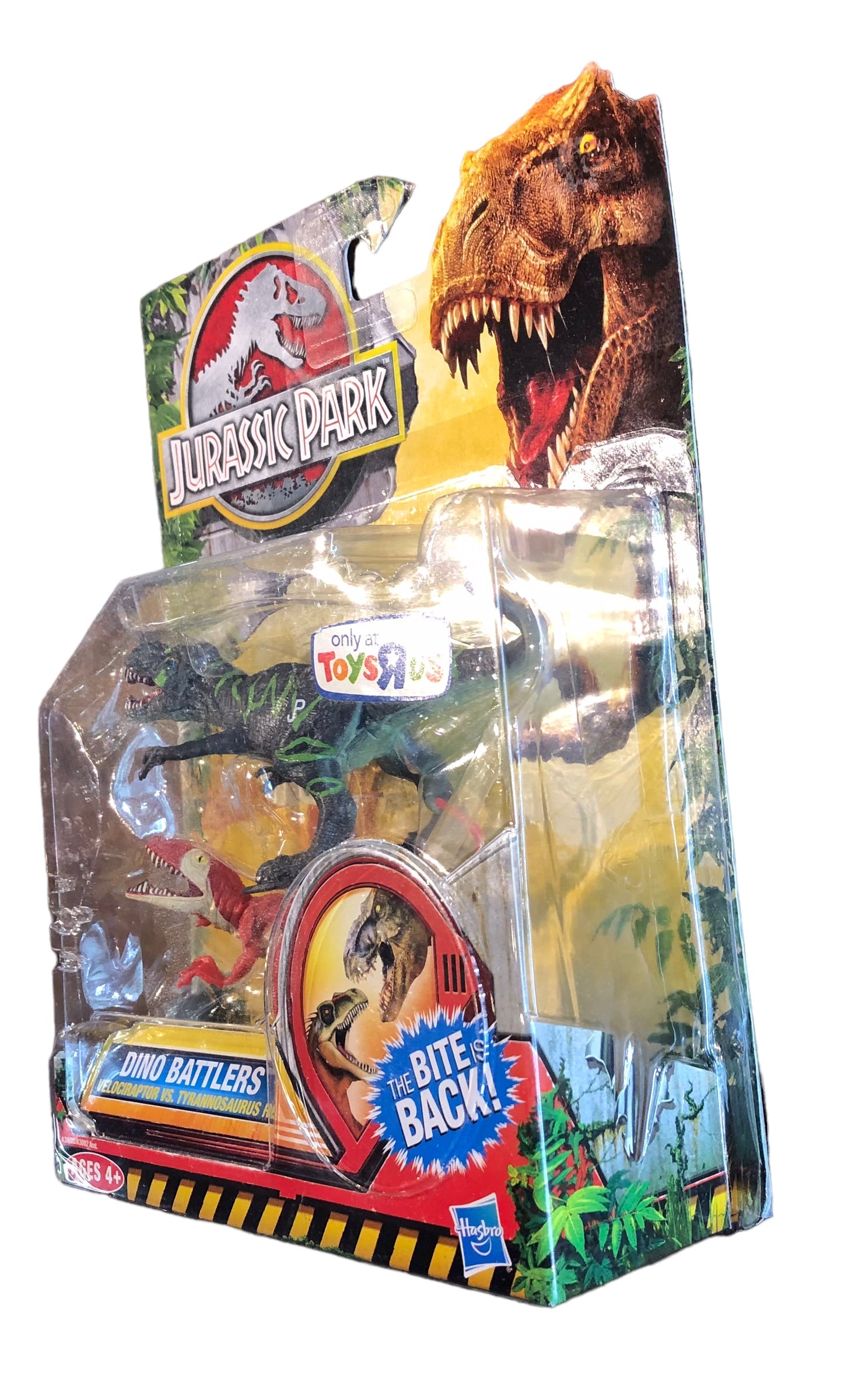 Hasbro 2012 Jurassic Park Dino Battlers Velociraptor vs Tyrannosaurus Rex Action Figures