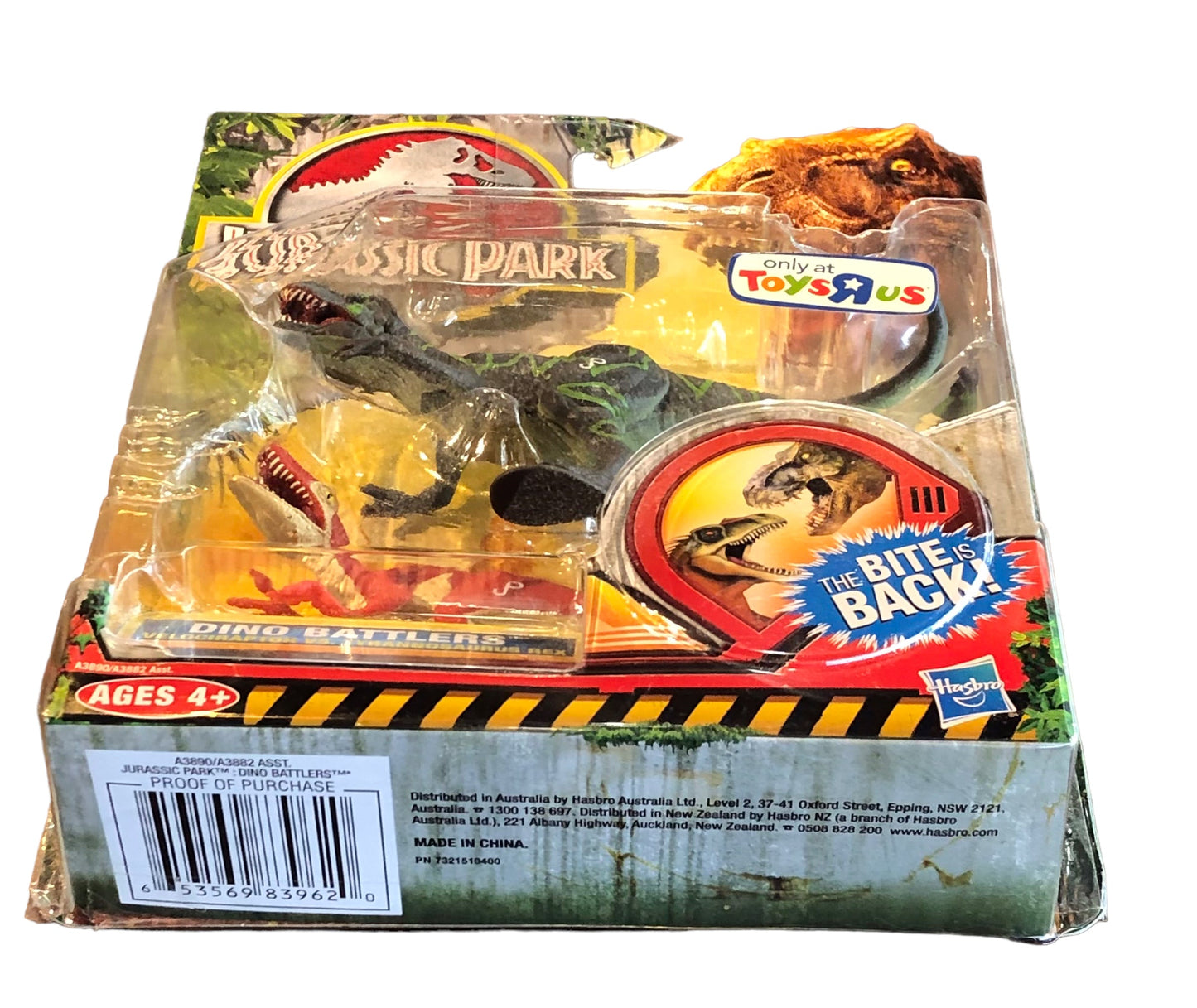 Hasbro 2012 Jurassic Park Dino Battlers Velociraptor vs Tyrannosaurus Rex Action Figures