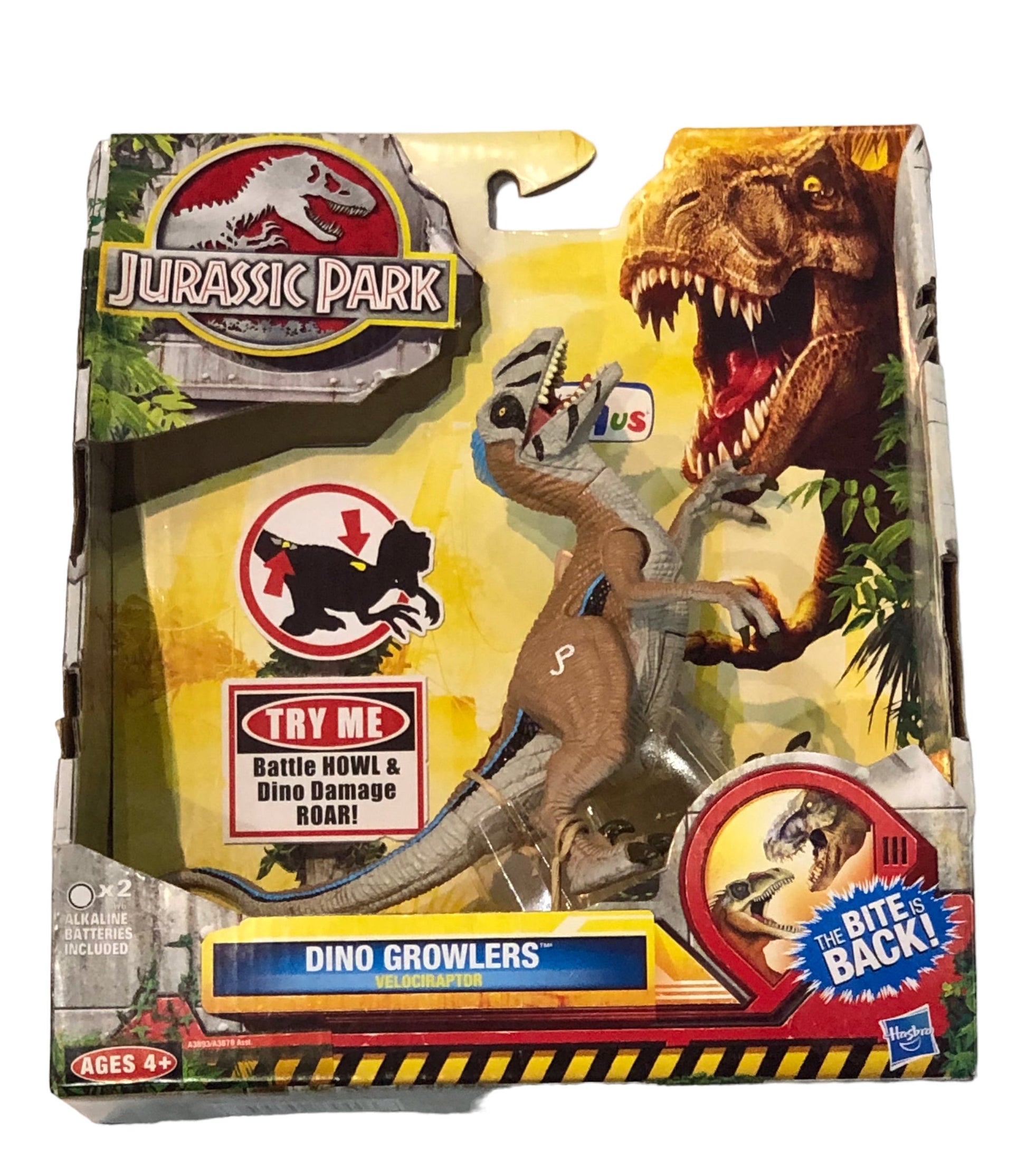 Hasbro 2012 Jurassic Park Dino Growlers Velociraptor Action Figure