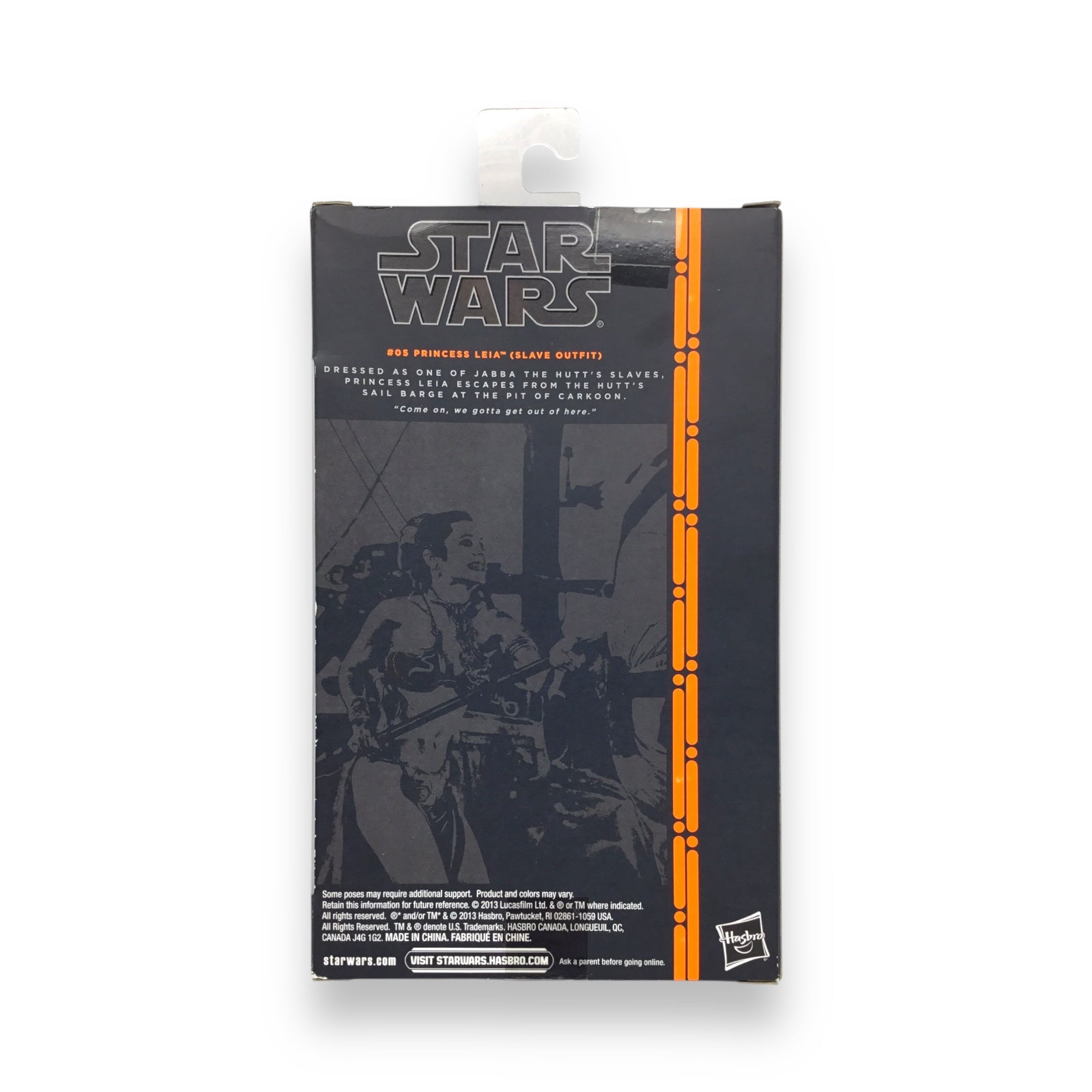 Hasbro Star Wars: The Black Series #05 – Princess Leia (Slave Outfit) | 6-Inch Figure | Factory-Sealed