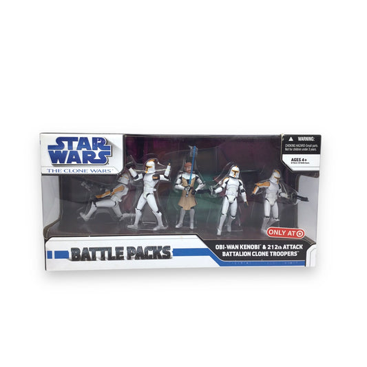 Hasbro Star Wars: The Clone Wars – Obi-Wan Kenobi & 212th Battalion Clone Troopers (Target Exclusive, 2009) – Sealed