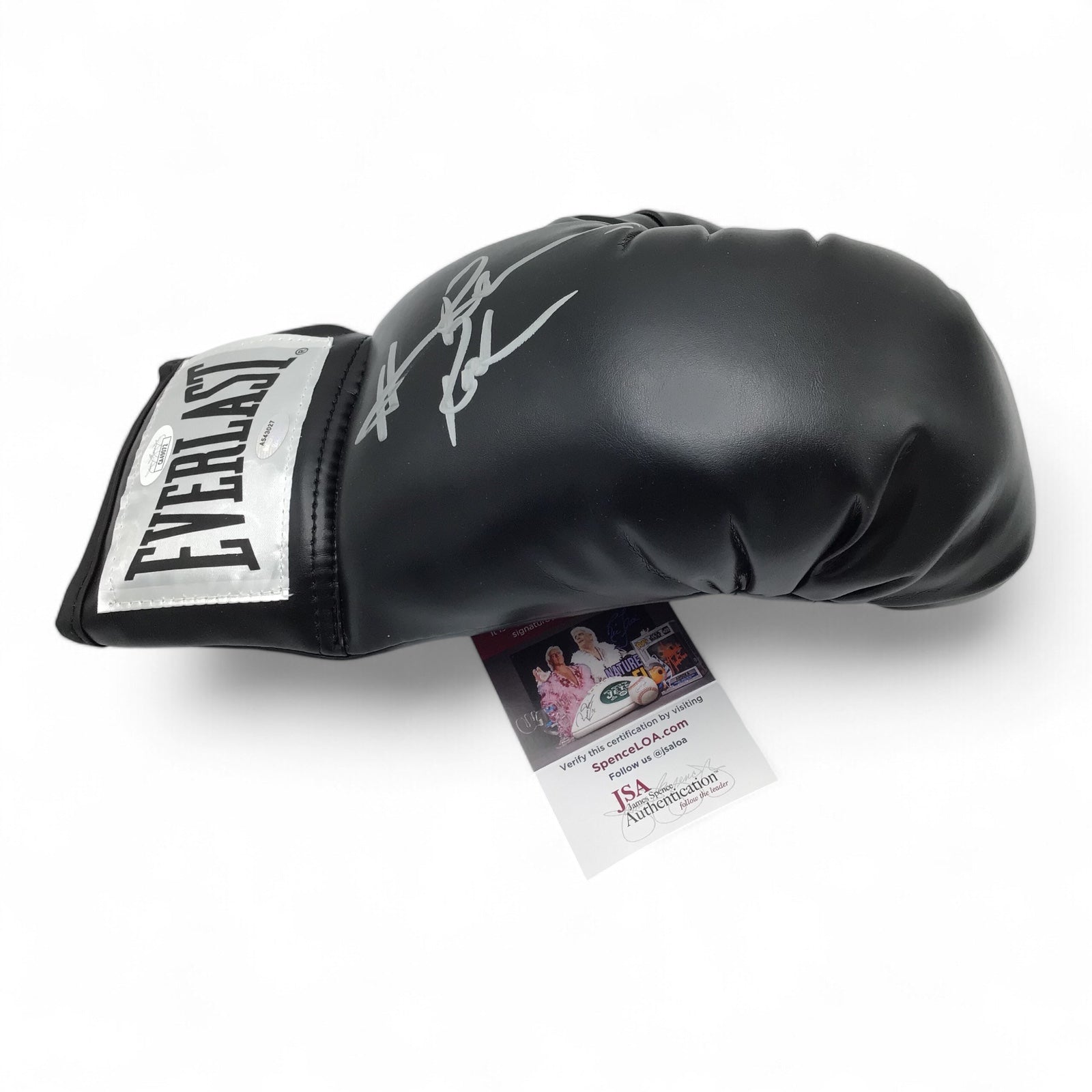 Hasim Rahman Signed Black Everlast Boxing Glove - JSA & Schwartz Certified