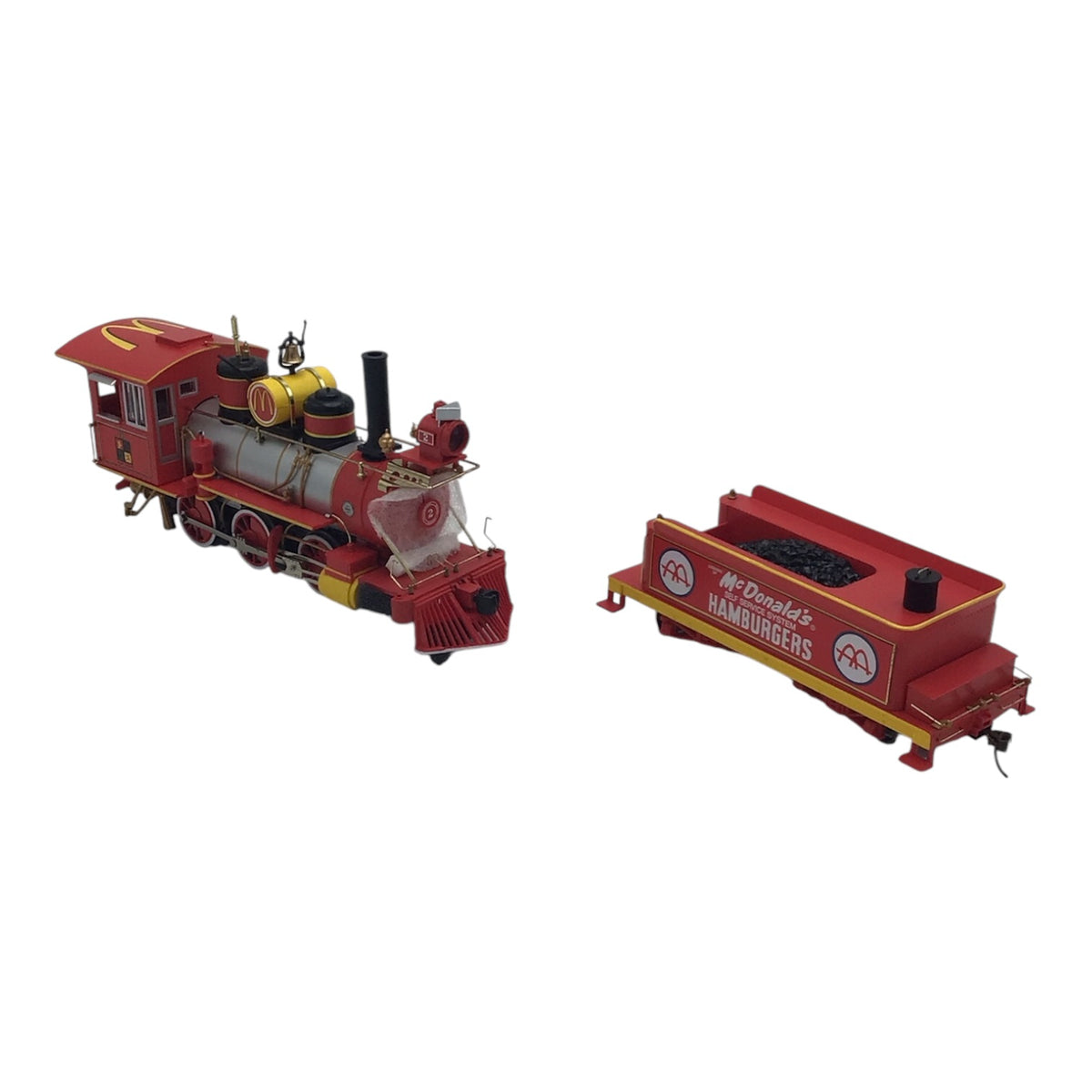 Hawthorne Village McDonald's 50th Anniversary Train Car Set of 4 w/ Tracks