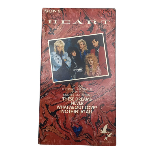 Heart Music Videos VHS Tape