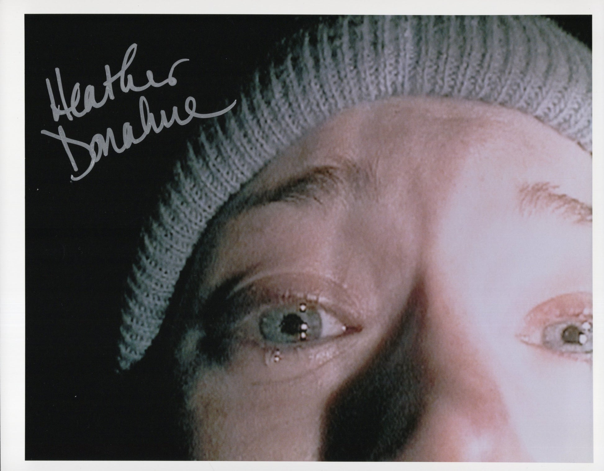 Heather Donahue Signed Photo 8x10, Heather Donahue Autograph in The Blair Witch Project, Rei Hance Autograph, PSA Letter Certified Authentic
