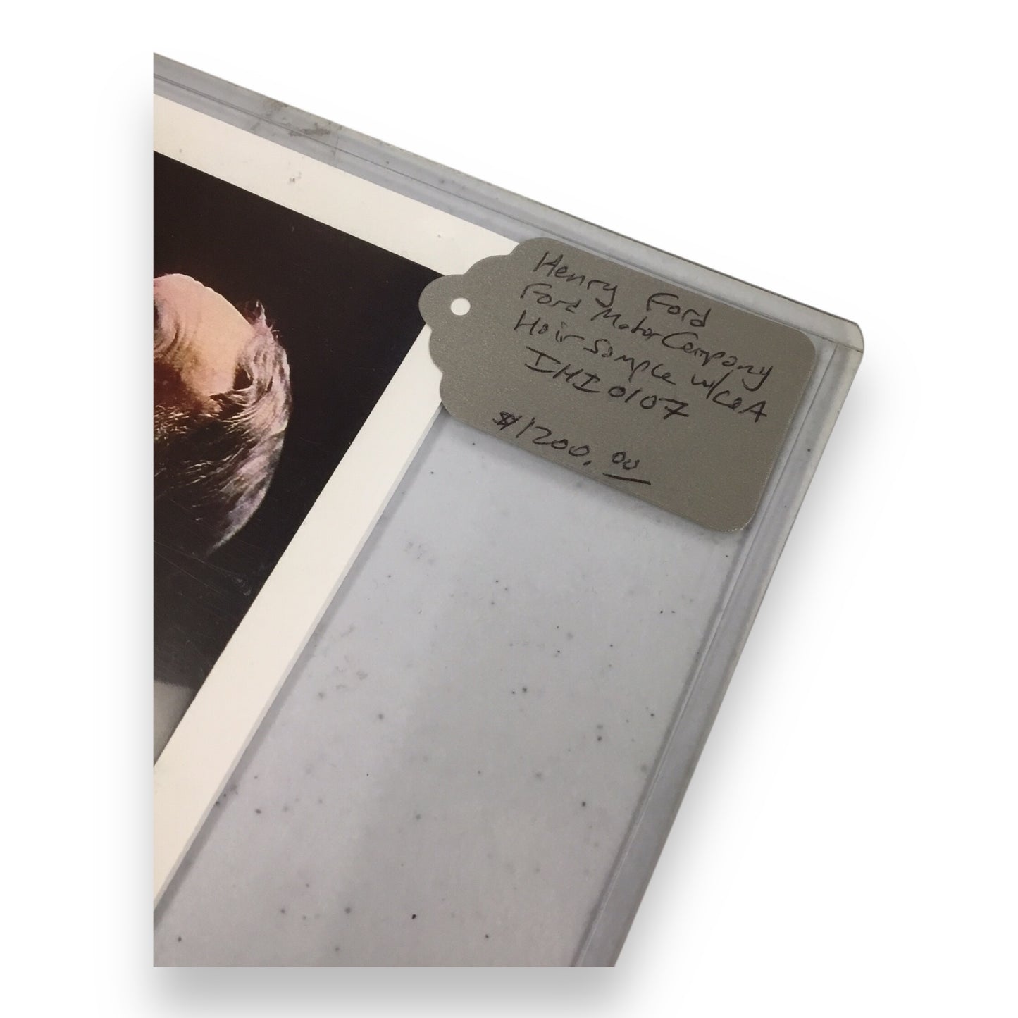 Henry Ford Hair Clipping with Certificate of Authenticity