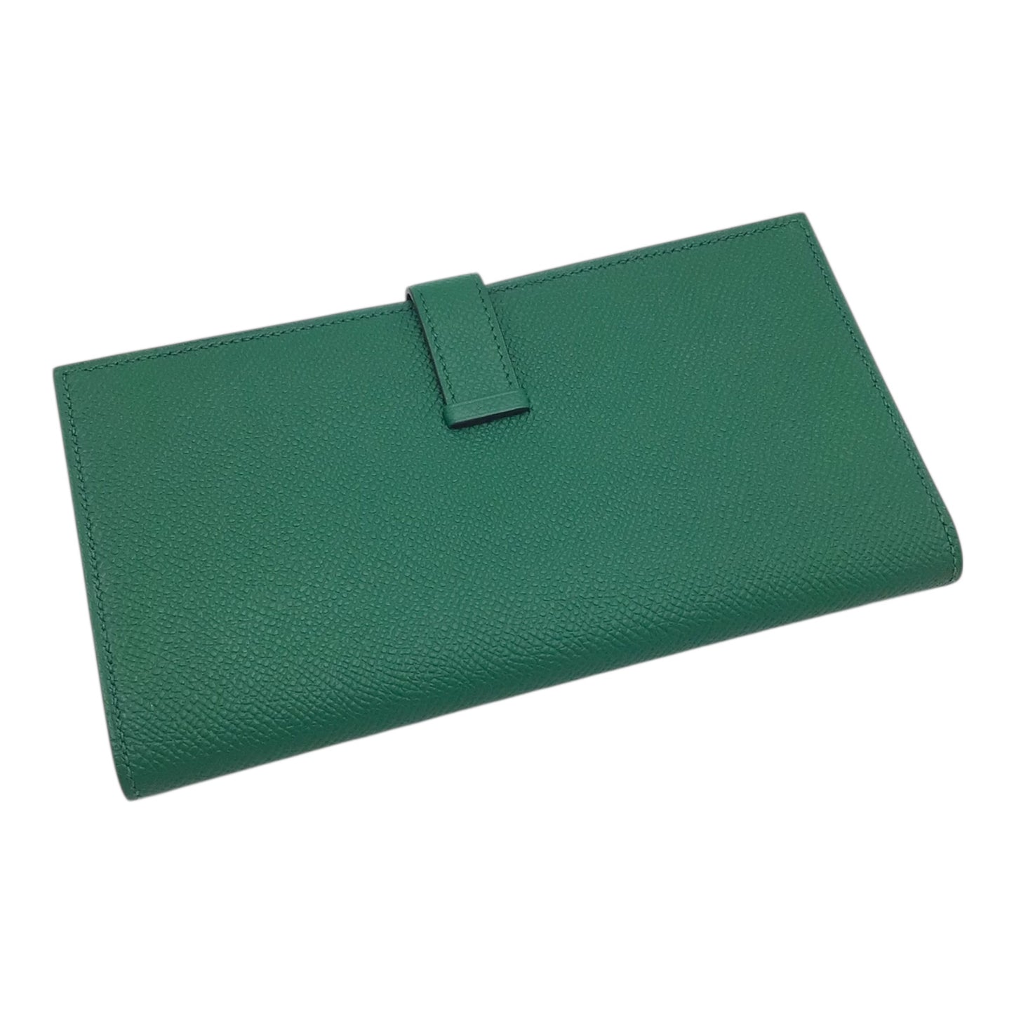 Hermès Bearn Long Wallet Vert Bengale Epsom Leather Gold Hardware 2017
