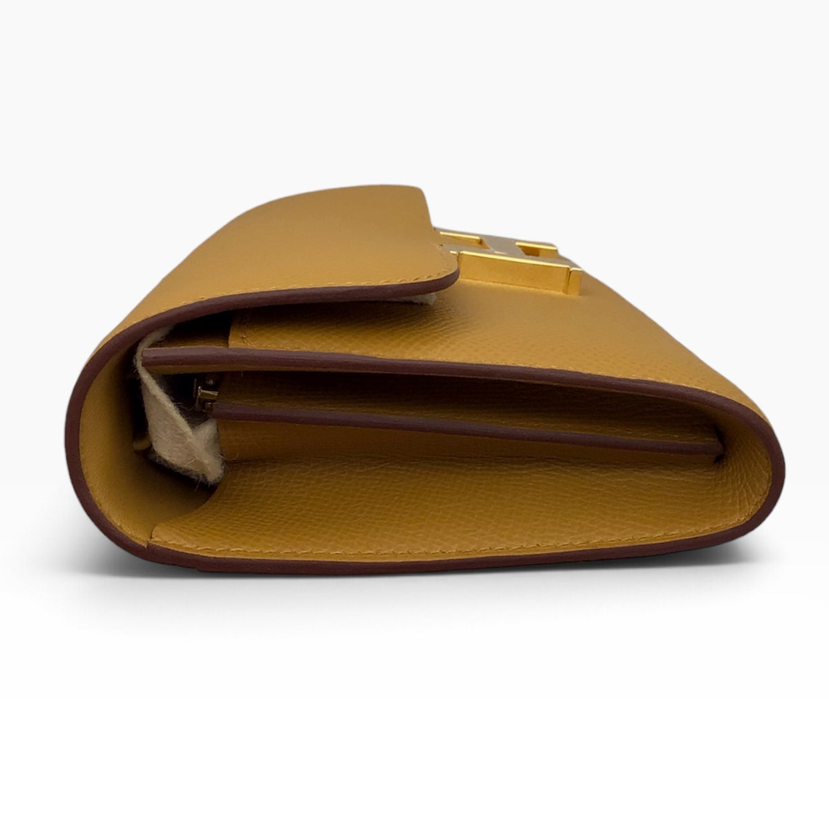 Hermès Constance Wallet To Go 2026 | Dark Yellow Epsom Calfskin | Gold Hardware | Mint Condition
