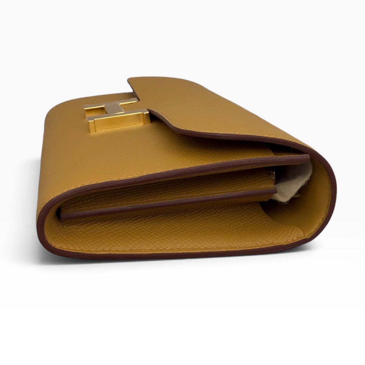 Hermès Constance Wallet To Go 2026 | Dark Yellow Epsom Calfskin | Gold Hardware | Mint Condition