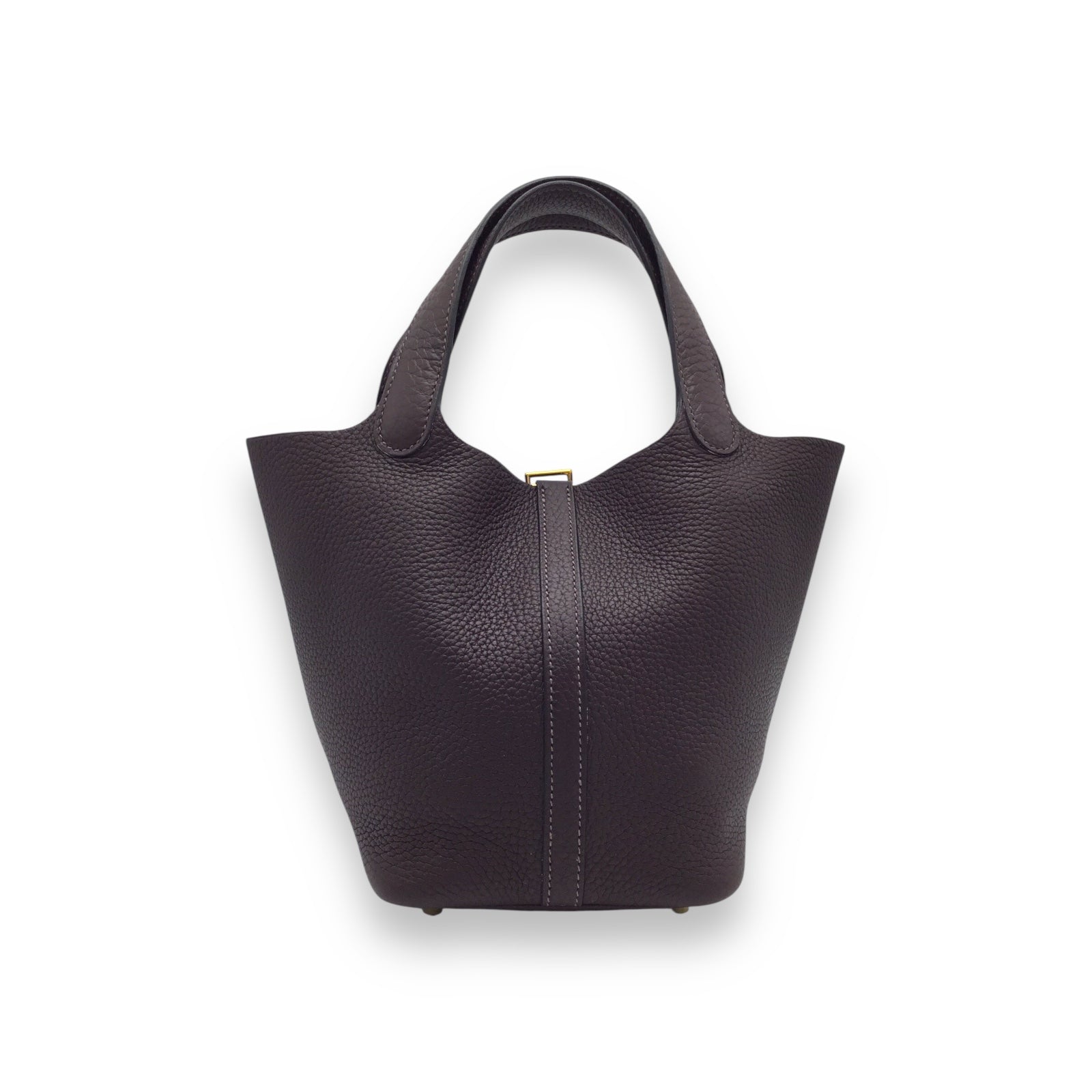 Hermes Picotin 18 Designer Handbag Taurillon Clemence Calfskin Leather