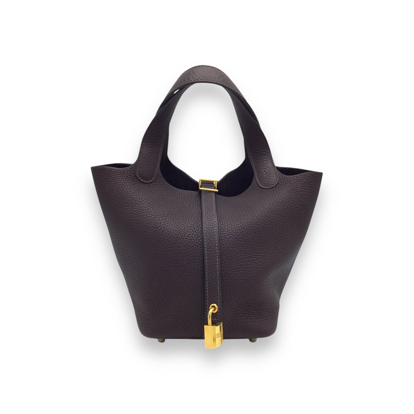 Hermes Picotin 18 Designer Handbag Taurillon Clemence Calfskin Leather